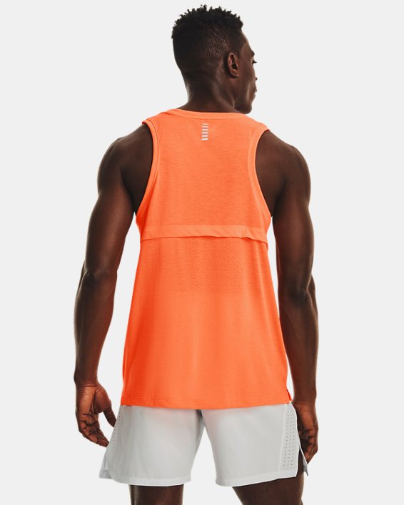 Camiseta UA Streaker Run para hombre, Orange, pdpMainDesktop image number 1